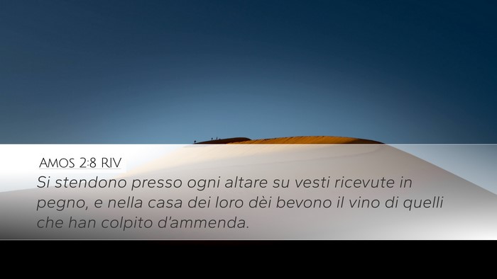 Amos 2:8 RIV Bible Verse Image