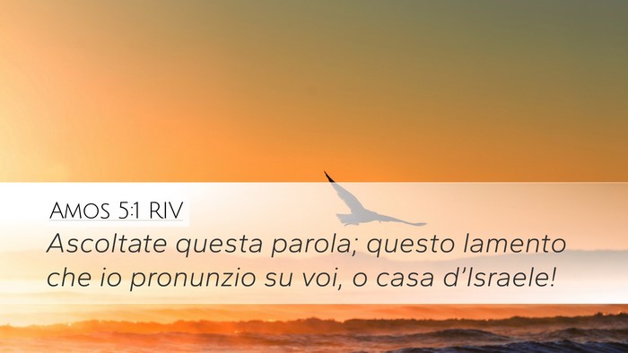 Amos 5:1 RIV Bible Verse Image