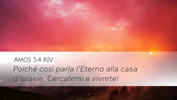 Amos 5:4 RIV Bible Verse Image