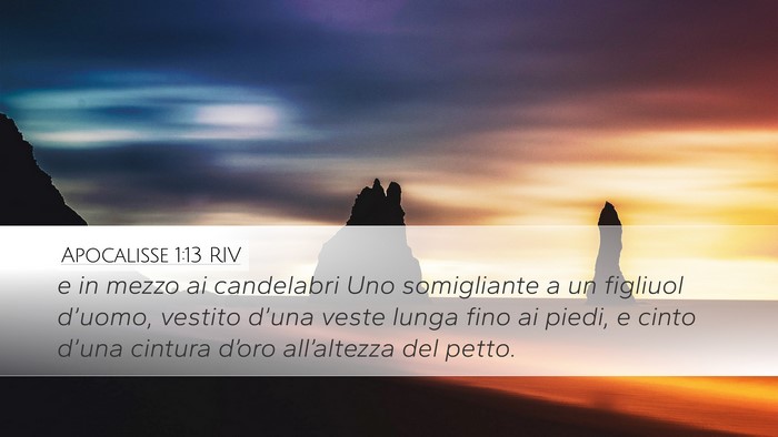Apocalisse 1:13 RIV Bible Verse Image