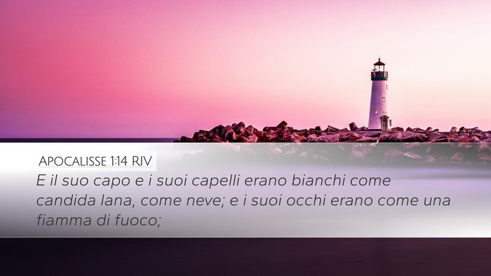 Apocalisse 1:14 RIV Bible Verse Image