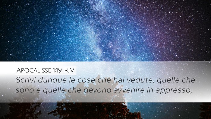 Apocalisse 1:19 RIV Bible Verse Image