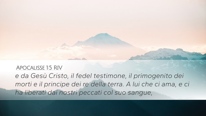 Apocalisse 1:5 RIV Bible Verse Image