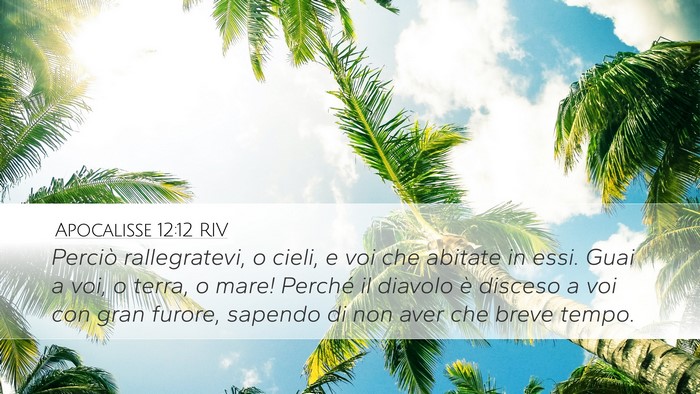 Apocalisse 12:12 RIV Bible Verse Image