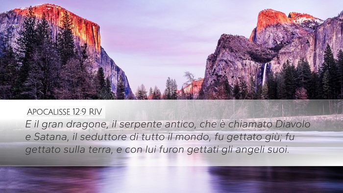 Apocalisse 12:9 RIV Bible Verse Image