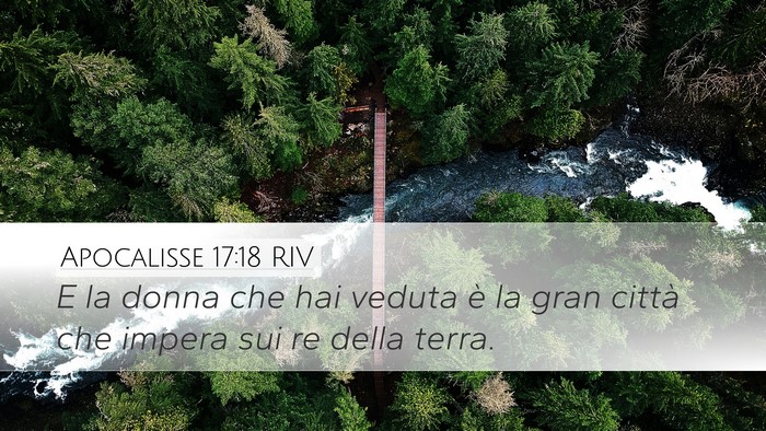 Apocalisse 17:18 RIV Bible Verse Image