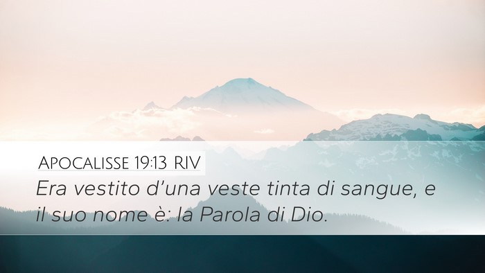 Apocalisse 19:13 RIV Bible Verse Image