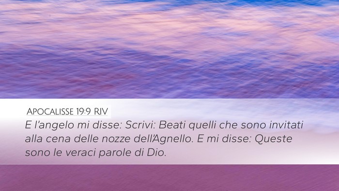 Apocalisse 19:9 RIV Bible Verse Image