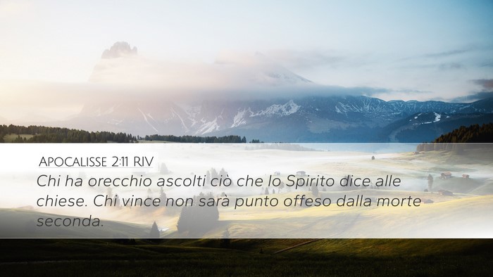 Apocalisse 2:11 RIV Bible Verse Image