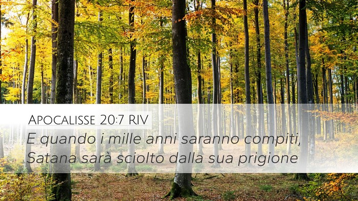 Apocalisse 20:7 RIV Bible Verse Image