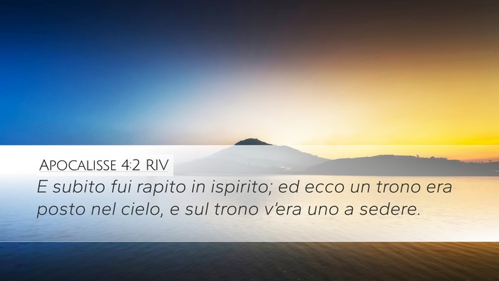 Apocalisse 4:2 RIV Bible Verse Image
