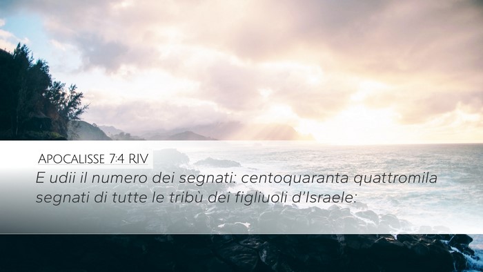 Apocalisse 7:4 RIV Bible Verse Image