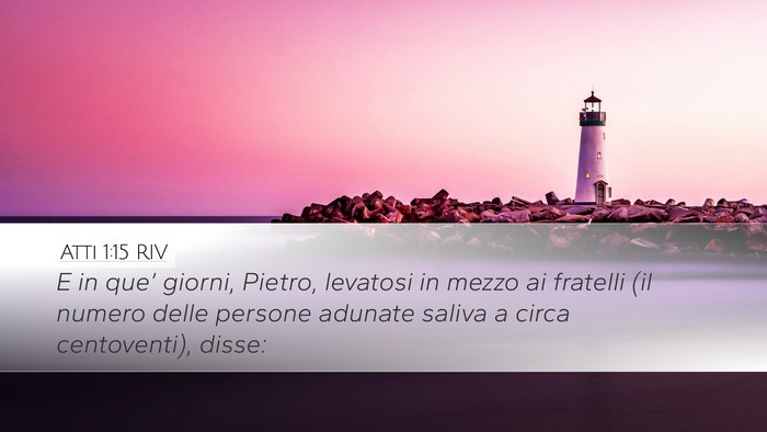 Atti 1:15 RIV Bible Verse Image