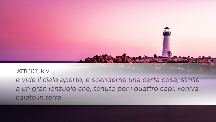 Atti 10:11 RIV Bible Verse Image