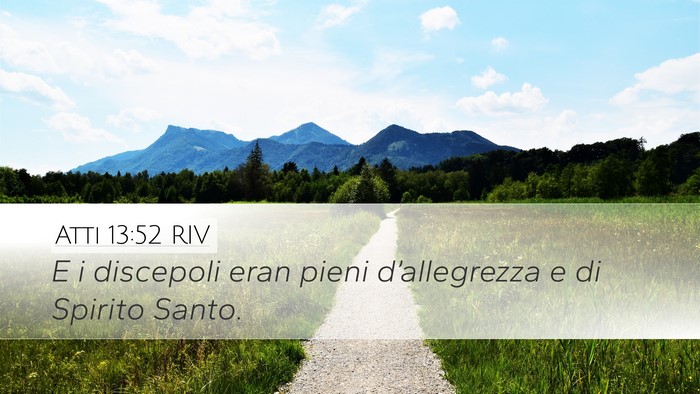 Atti 13:52 RIV Bible Verse Image