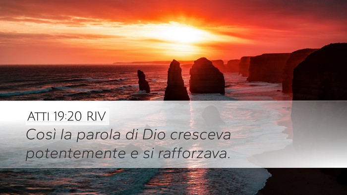 Atti 19:20 RIV Bible Verse Image