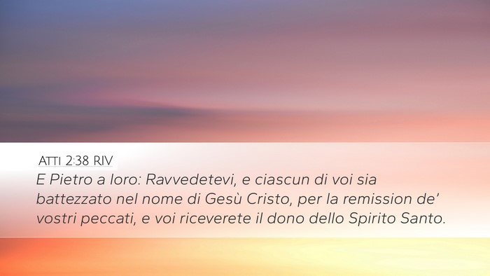 Atti 2:38 RIV Bible Verse Image