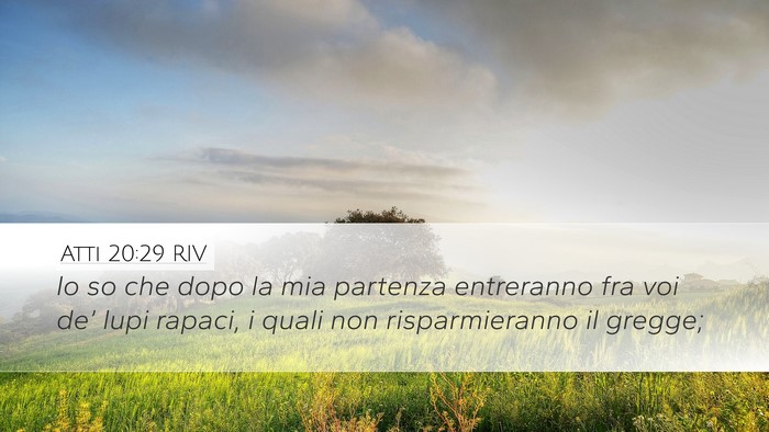 Atti 20:29 RIV Bible Verse Image