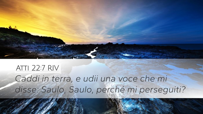 Atti 22:7 RIV Bible Verse Image
