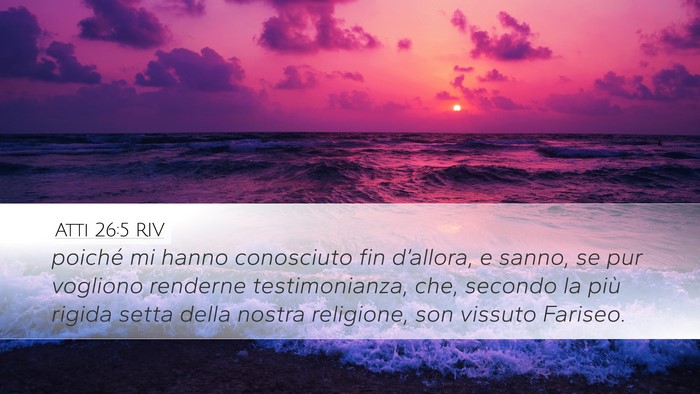 Atti 26:5 RIV Bible Verse Image