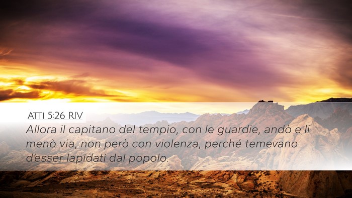 Atti 5:26 RIV Bible Verse Image