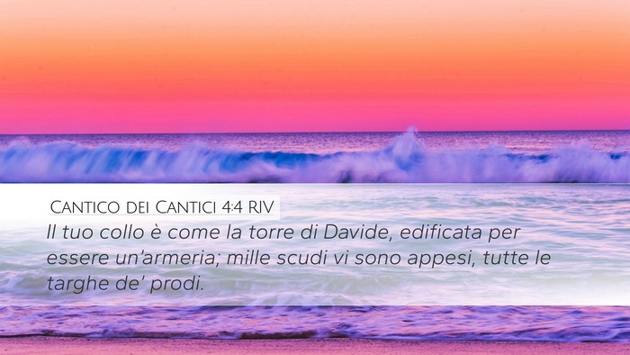 Cantico dei Cantici 4:4 RIV Bible Verse Image