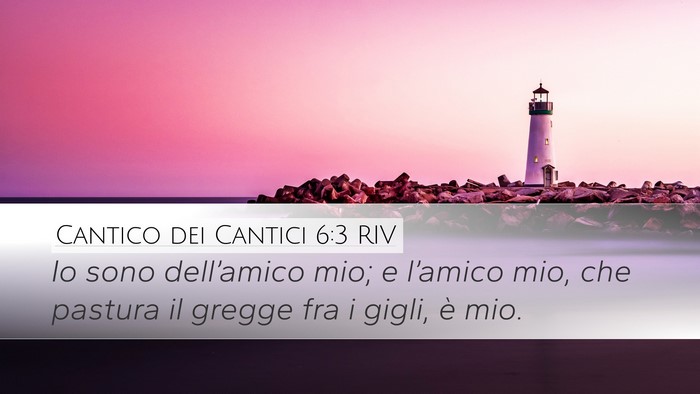 Cantico dei Cantici 6:3 RIV Bible Verse Image