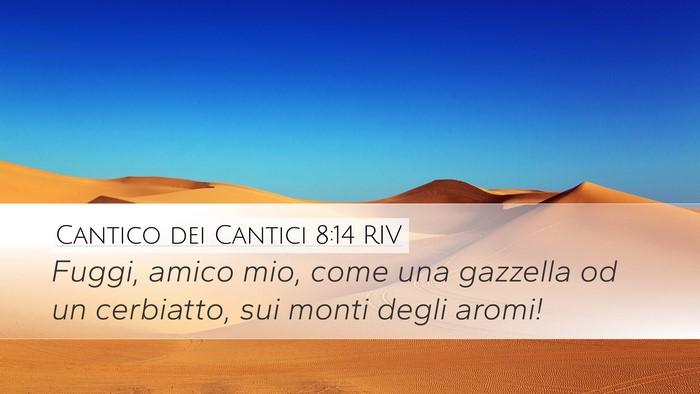 Cantico dei Cantici 8:14 RIV Bible Verse Image