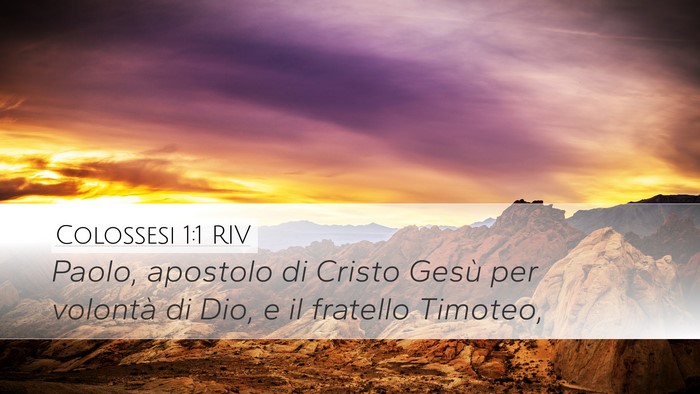 Colossesi 1:1 RIV Bible Verse Image