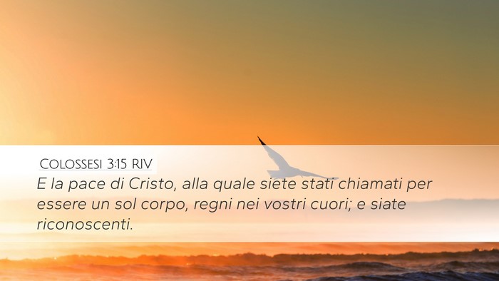 Colossesi 3:15 RIV Bible Verse Image