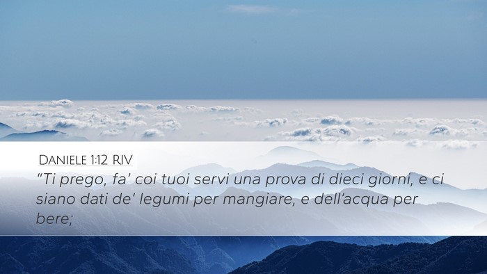 Daniele 1:12 RIV Bible Verse Image