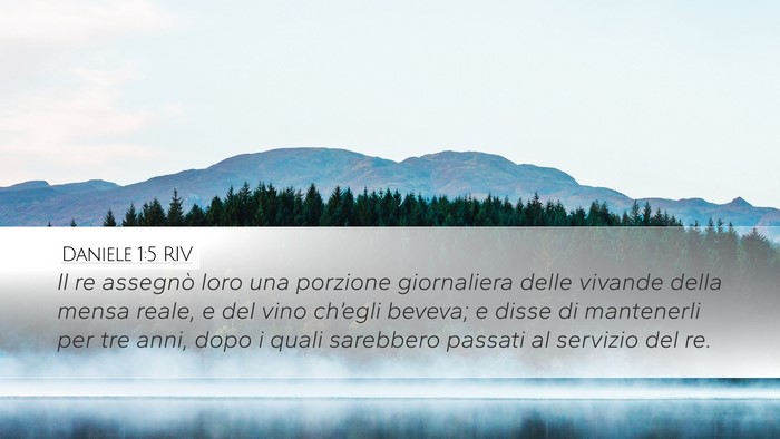 Daniele 1:5 RIV Bible Verse Image