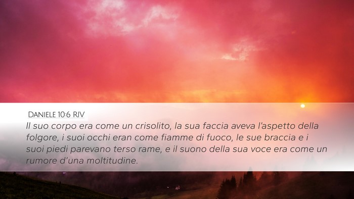 Daniele 10:6 RIV Bible Verse Image