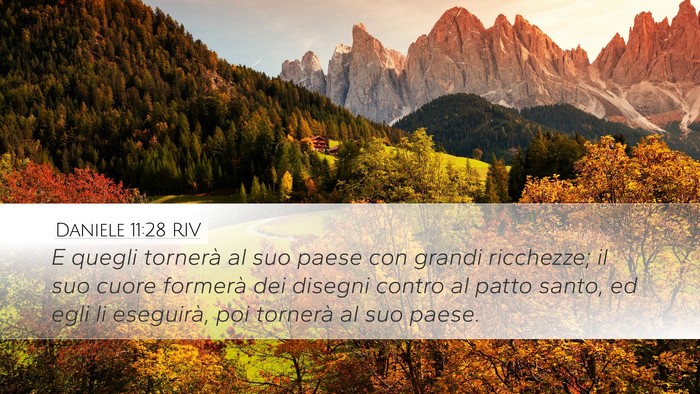 Daniele 11:28 RIV Bible Verse Image