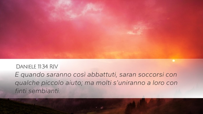 Daniele 11:34 RIV Bible Verse Image