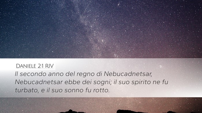 Daniele 2:1 RIV Bible Verse Image