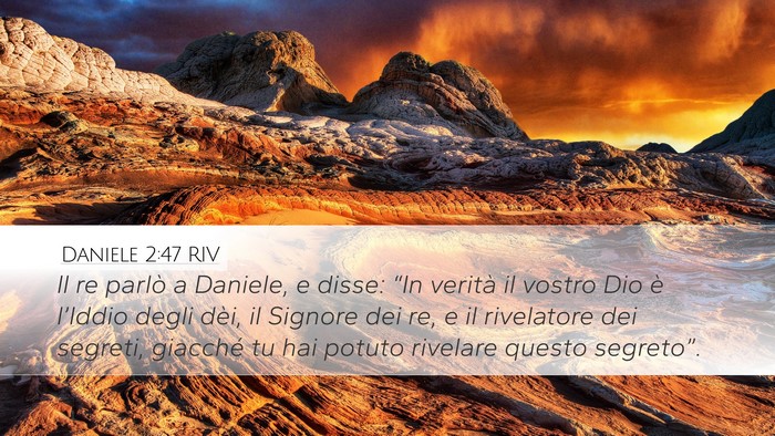 Daniele 2:47 RIV Bible Verse Image