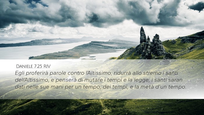 Daniele 7:25 RIV Bible Verse Image