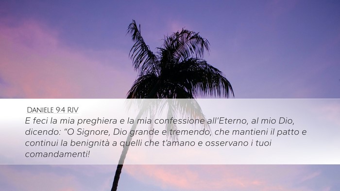 Daniele 9:4 RIV Bible Verse Image