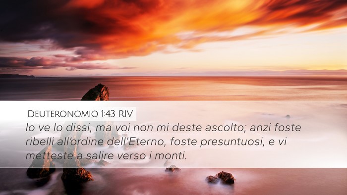 Deuteronomio 1:43 RIV Bible Verse Image