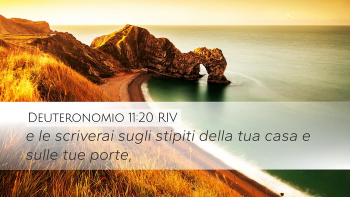 Deuteronomio 11:20 RIV Bible Verse Image