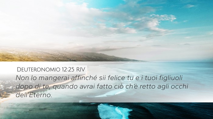 Deuteronomio 12:25 RIV Bible Verse Image