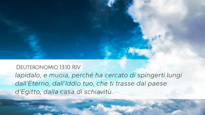 Deuteronomio 13:10 RIV Bible Verse Image