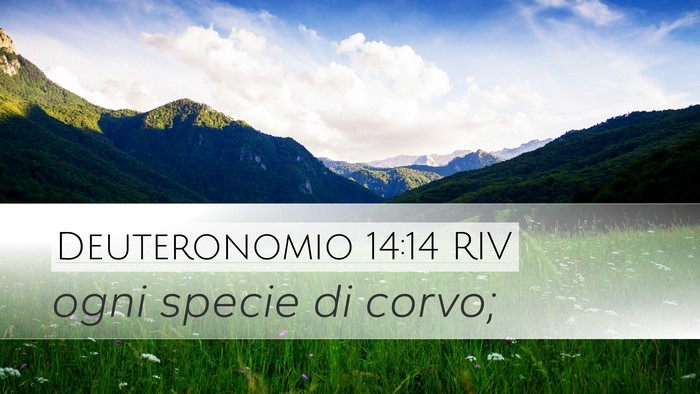 Deuteronomio 14:14 RIV Desktop Wallpaper - ogni specie di - Desktop Bible Verse Wallpaper