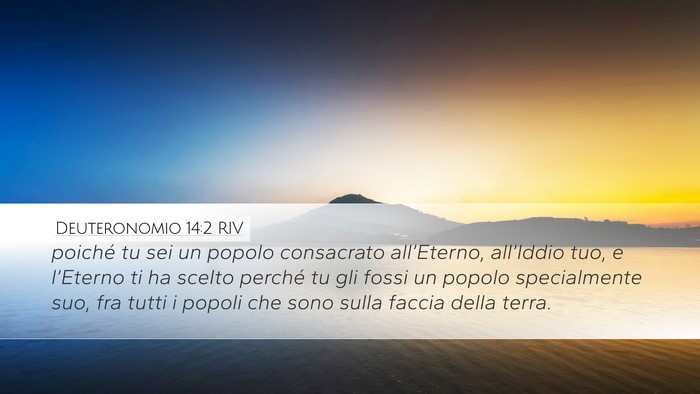Deuteronomio 14:2 RIV Bible Verse Image