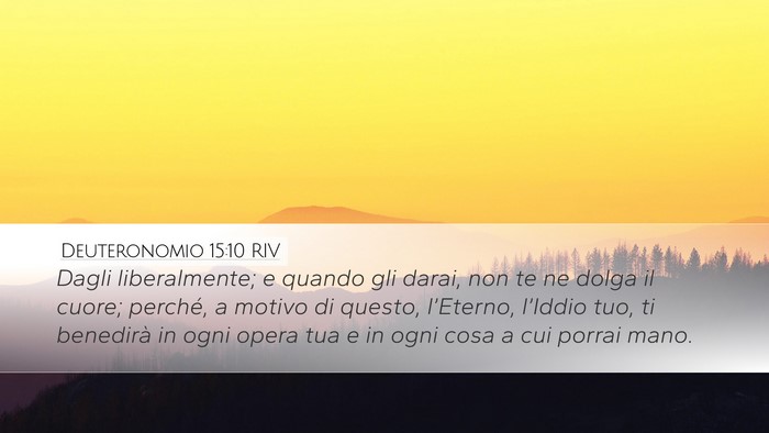 Deuteronomio 15:10 RIV Bible Verse Image