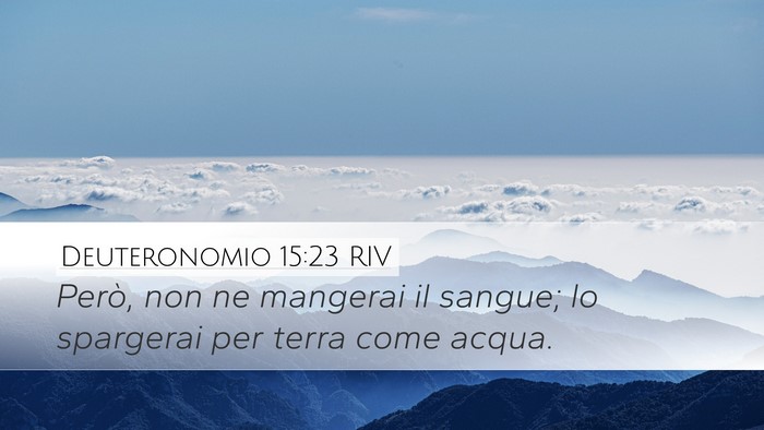 Deuteronomio 15:23 RIV Bible Verse Image