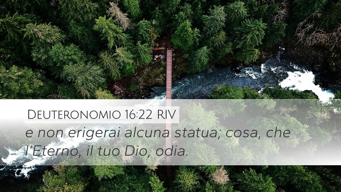 Deuteronomio 16:22 RIV Desktop Wallpaper - e non erigerai alcuna statua; cosa, che - Desktop Bible Verse Wallpaper