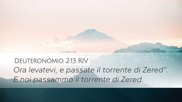 Deuteronomio 2:13 RIV Bible Verse Image