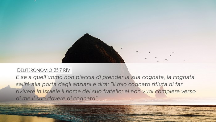 Deuteronomio 25:7 RIV Bible Verse Image